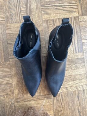 Kelly & Katie Black Pointed Ankle Booties
